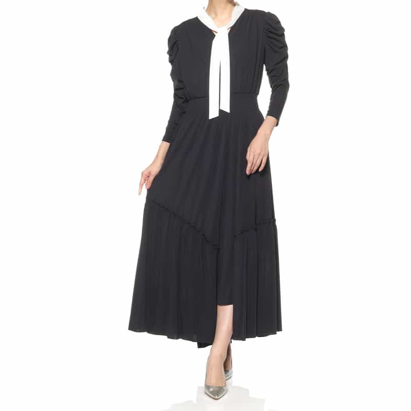 CORCOVADO＜コルコバード＞ ボウタイ付きドレス