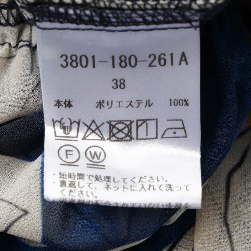 CORCOVADO CORCOVADO＜コルコバード＞ フラワー柄ボウタイ付きドレス BLUE