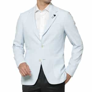 LARDINI＜ラルディーニ＞ シアサッカー素材テーラードジャケット