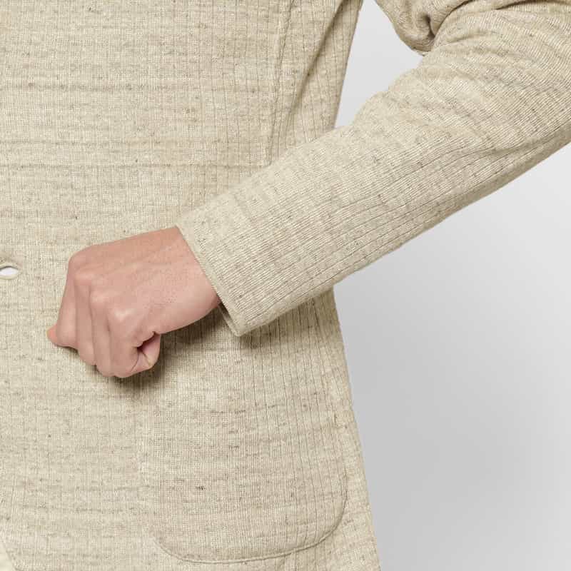 LARDINI LARDINI＜ラルディーニ＞ コットンリネン素材ニットジャケット BEIGE