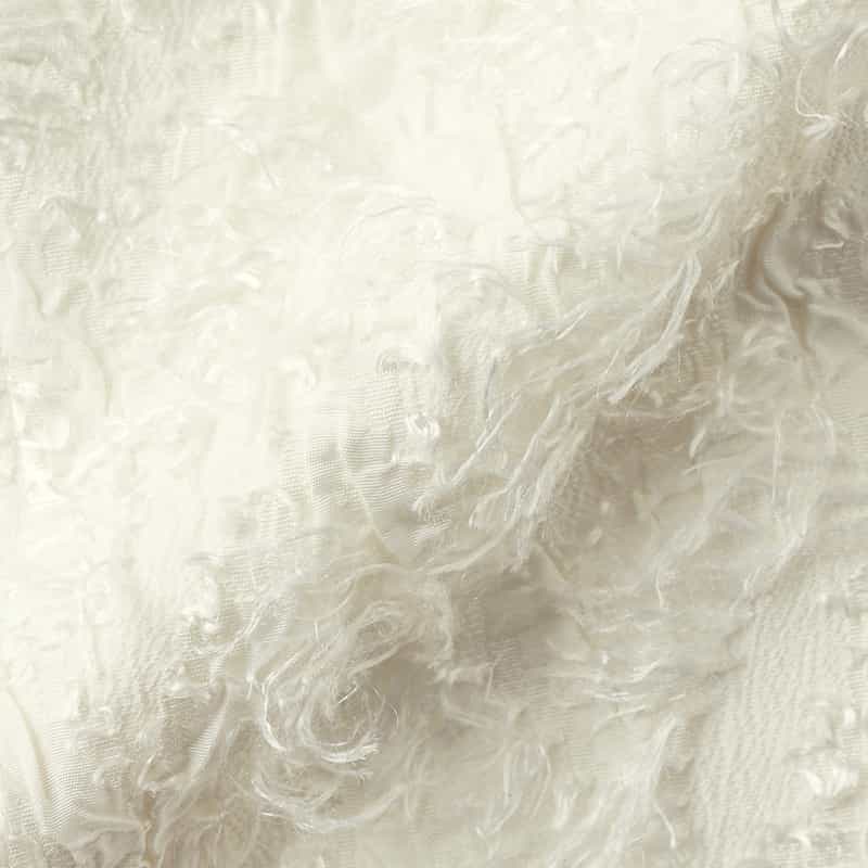 BARNEYS NEW YORK ジャカード素材 ロングフレアドレス （インナードレス付き） WHITE