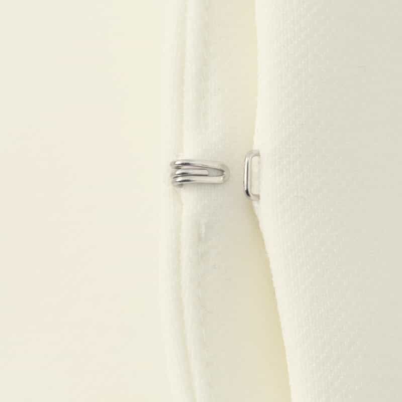 BARNEYS NEW YORK セットアップ ボリュームスリーブ ノーカラージャケット WHITE