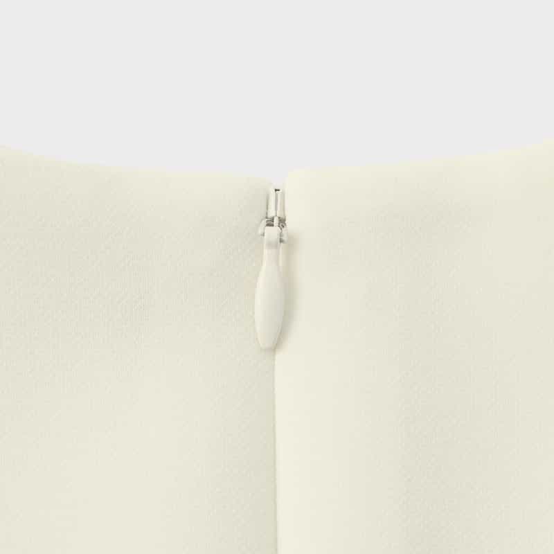 BARNEYS NEW YORK セットアップ ウォッシャブル フリルヘム ブラウス WHITE