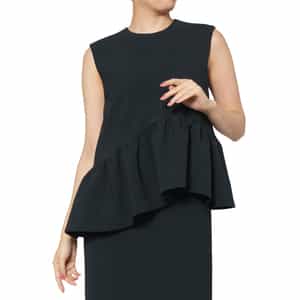 セットアップ ウォッシャブル フリルヘム ブラウス