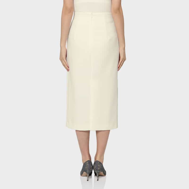 BARNEYS NEW YORK セットアップ タイトスカート WHITE