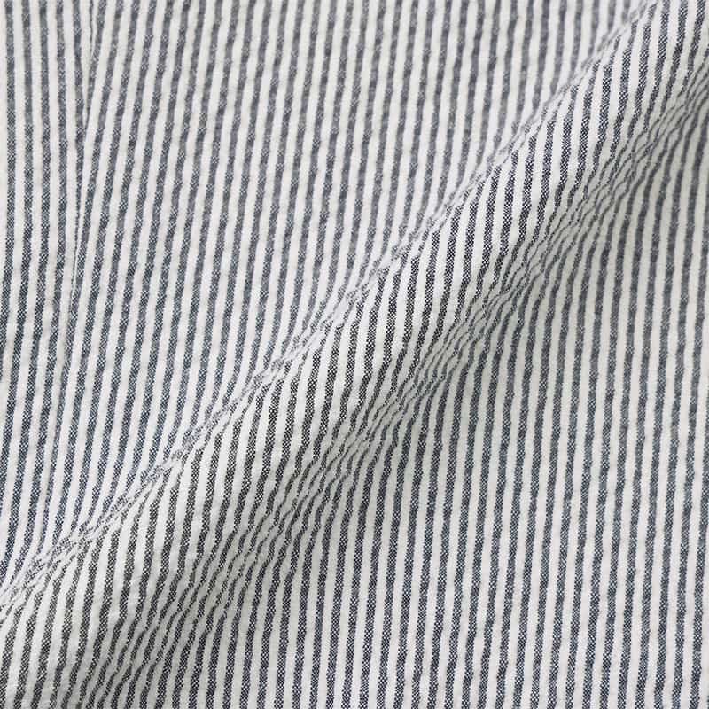 BARNEYS NEW YORK セットアップ シアサッカー素材ストライプ柄ジャケット GRAY