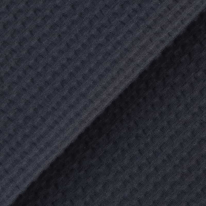 BARNEYS NEW YORK セットアップ サッカーストライプ素材ストレッチパンツ NAVY