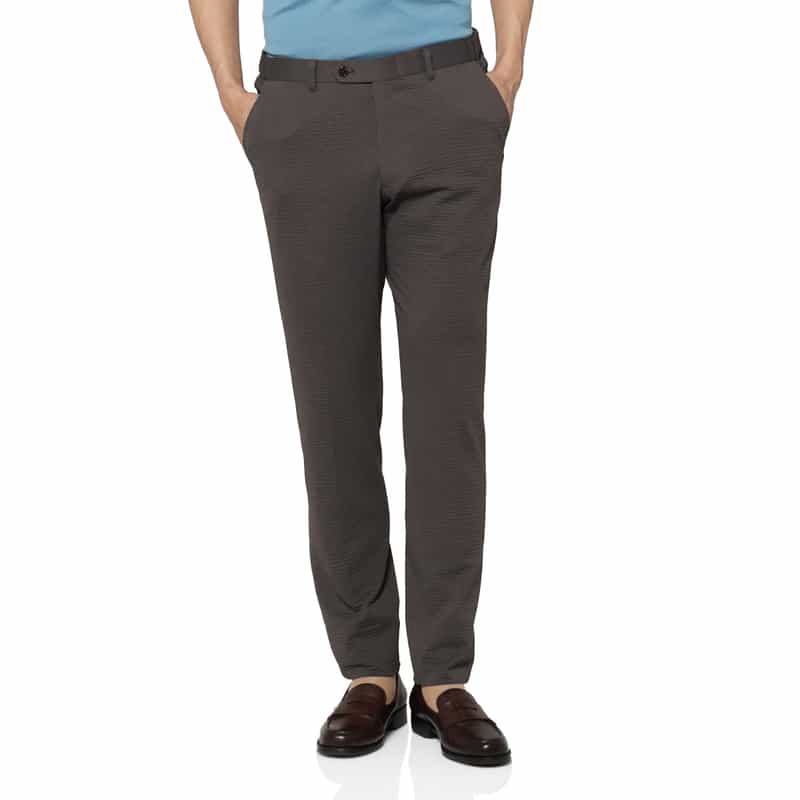 セットアップ サッカーストライプ素材ストレッチパンツ