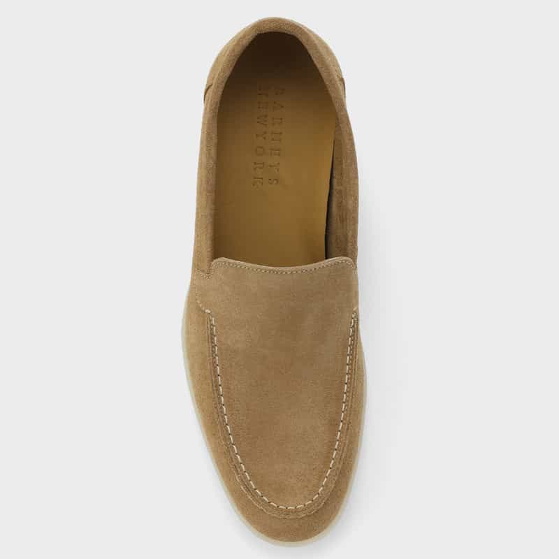 BARNEYS NEW YORK スエード素材スリッポン BEIGE