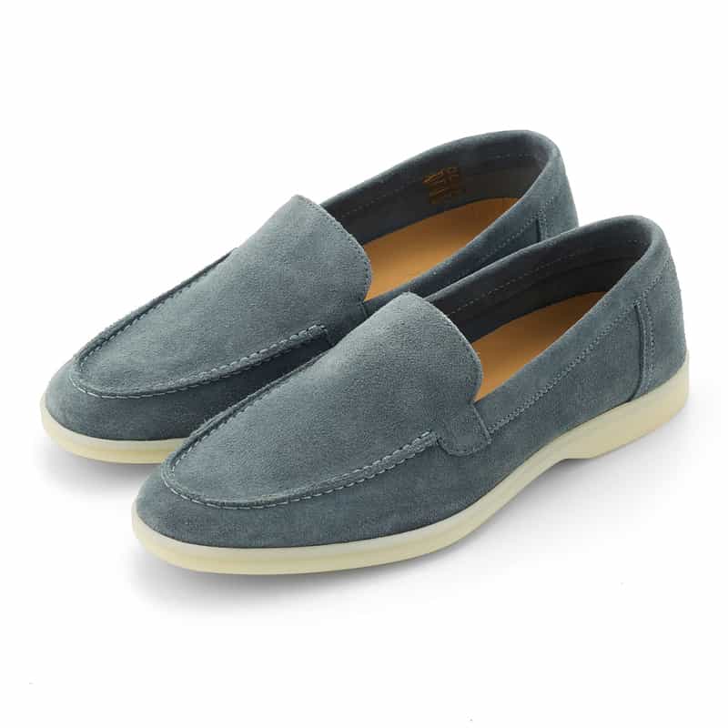 BARNEYS NEW YORK スエード素材スリッポン BLUE