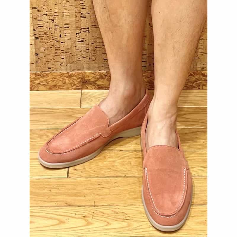 BARNEYS NEW YORK スエード素材スリッポン PINK