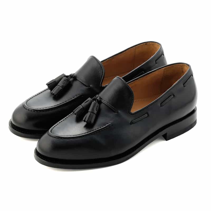 BARNEYS NEW YORK タッセルローファー BLACK