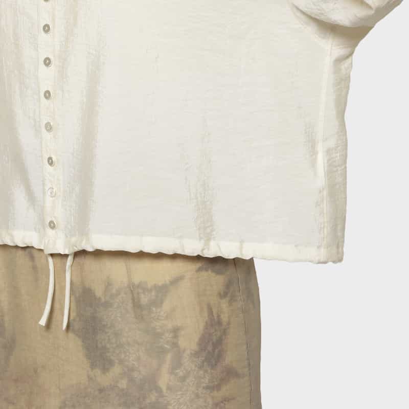 IRENISA IRENISA＜イレニサ＞ ドローストリング ショート丈ブラウス WHITE