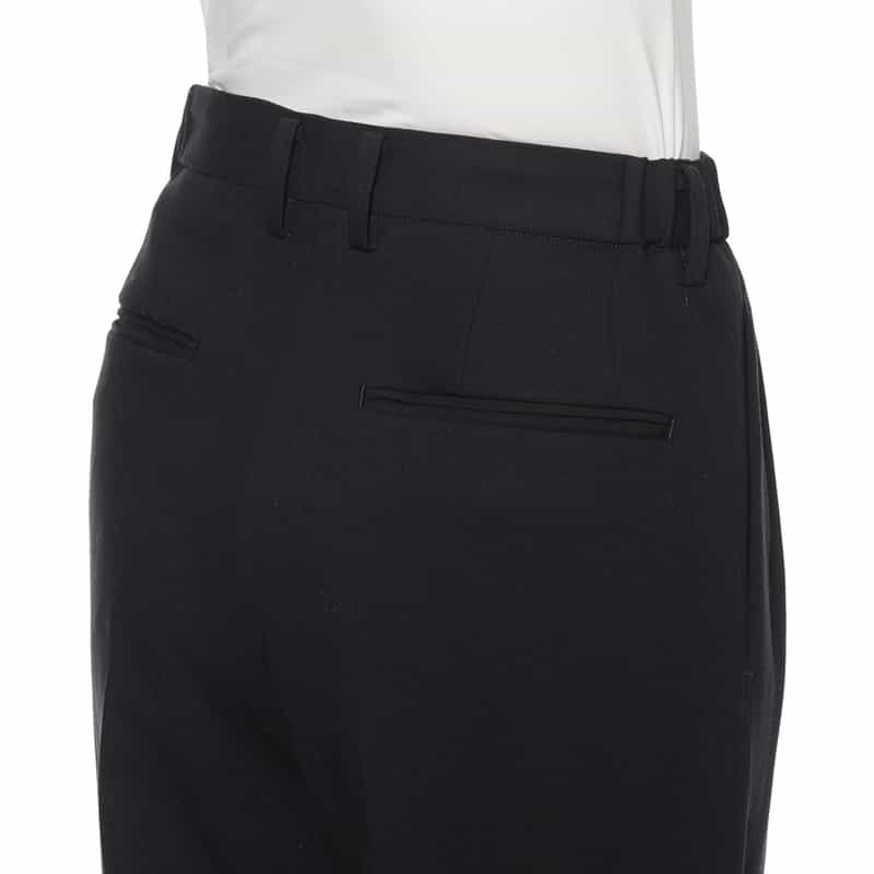 IRENISA IRENISA＜イレニサ＞ タック入りウールパンツ DARK NAVY