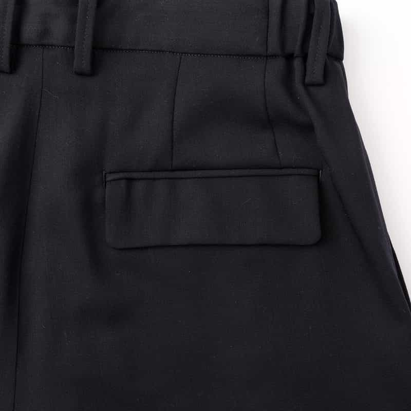 IRENISA IRENISA＜イレニサ＞ タック入りウールパンツ DARK NAVY