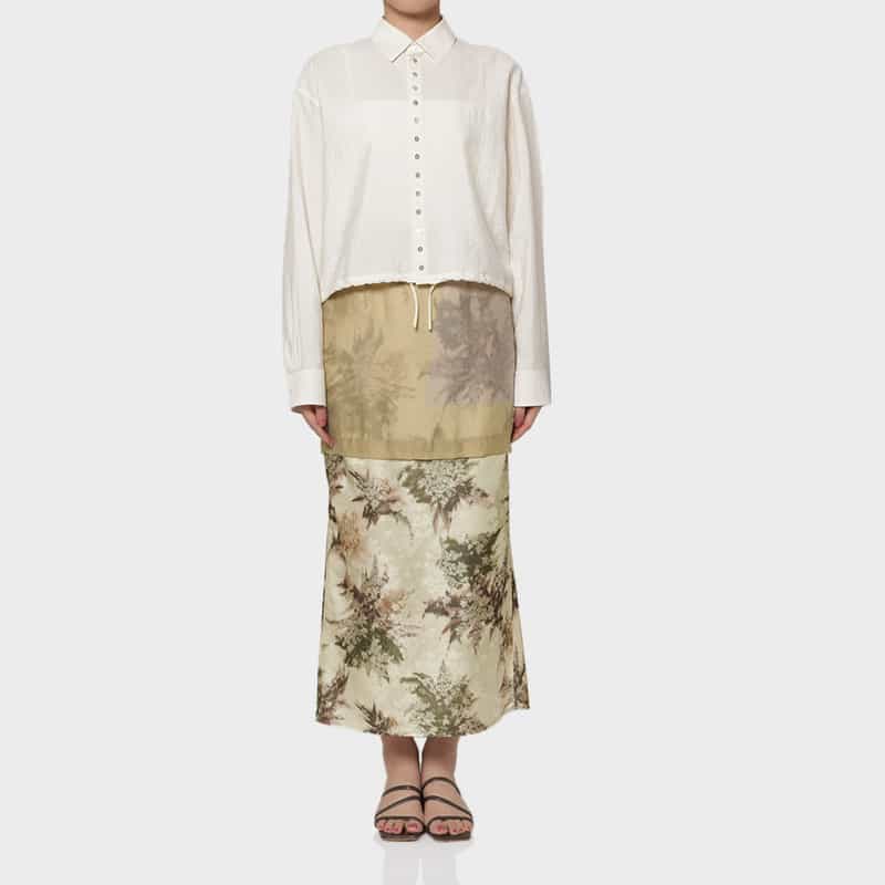 IRENISA IRENISA＜イレニサ＞ リバーシブルデザイン タイトスカート BEIGE