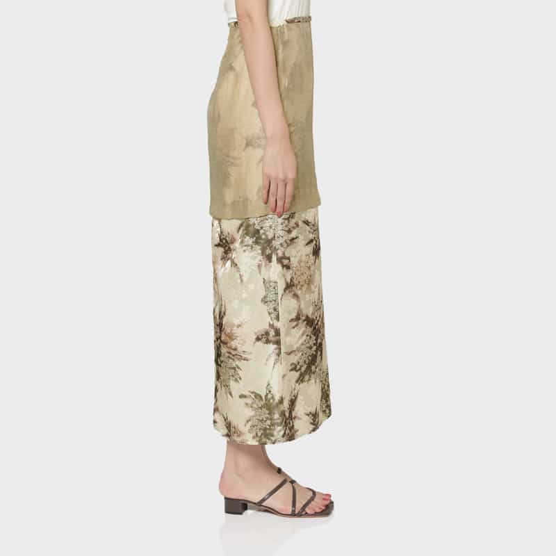 IRENISA IRENISA＜イレニサ＞ リバーシブルデザイン タイトスカート BEIGE