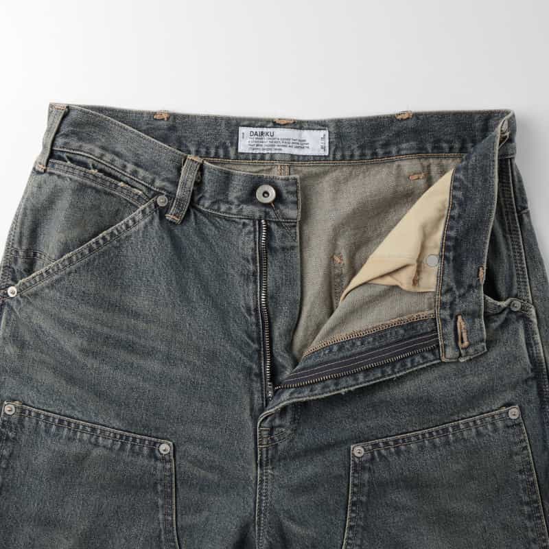 DAIRIKU DAIRIKU＜ダイリク＞ ダブルニーデニムパンツ INDIGO