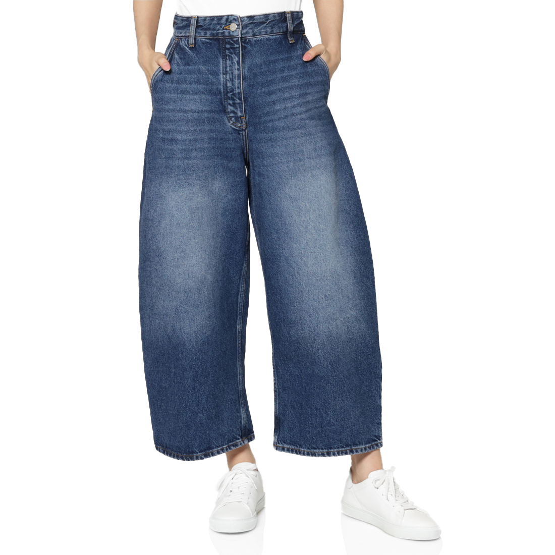 STUDIO NICHOLSON ＜スタジオ ニコルソン＞ クロップド ワイドデニムパンツ