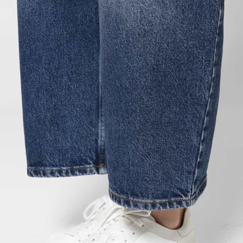 STUDIO NICHOLSON STUDIO NICHOLSON ＜スタジオ ニコルソン＞ クロップド ワイドデニムパンツ BLUE