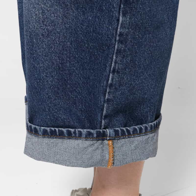 STUDIO NICHOLSON STUDIO NICHOLSON ＜スタジオ ニコルソン＞ クロップド ワイドデニムパンツ BLUE