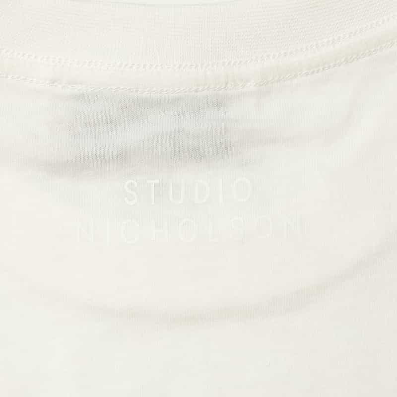 STUDIO NICHOLSON STUDIO NICHOLSON ＜スタジオ ニコルソン＞ コットンTシャツ WHITE