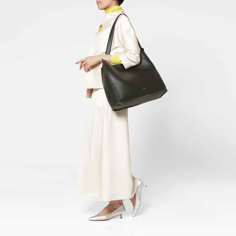 STUDIO NICHOLSON STUDIO NICHOLSON＜スタジオ　ニコルソン＞ ワンハンドル トートバッグ BLACK