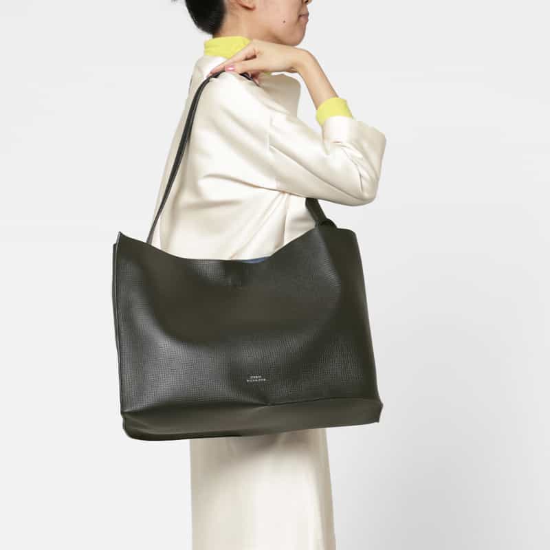 STUDIO NICHOLSON STUDIO NICHOLSON＜スタジオ　ニコルソン＞ ワンハンドル トートバッグ BLACK