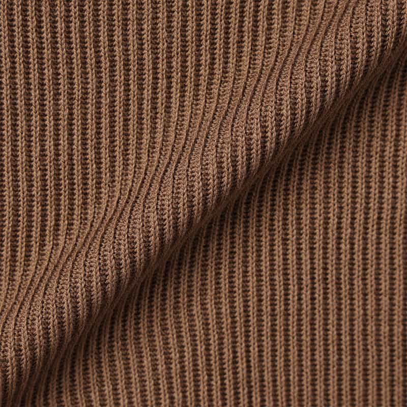 MAURO OTTAVIANI MAURO OTTAVIANI＜マウロ オッタヴィアーニ＞ バーニーズ　ニューヨーク限定 シルクコットン素材オープンカラーニットシャツ BEIGE