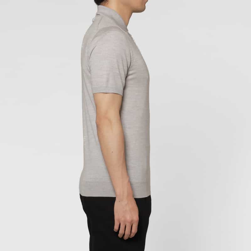 MAURO OTTAVIANI MAURO OTTAVIANI＜マウロ オッタヴィアーニ＞ バーニーズ　ニューヨーク限定 ニットポロシャツ GRAY