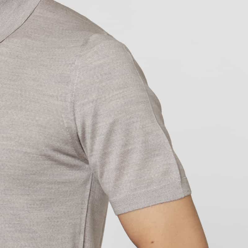 MAURO OTTAVIANI MAURO OTTAVIANI＜マウロ オッタヴィアーニ＞ バーニーズ　ニューヨーク限定 ニットポロシャツ GRAY