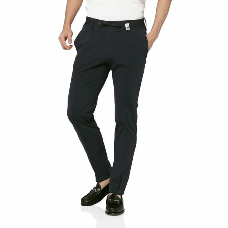 GIABSARCHIVIO GIABSARCHIVIO＜ジャブスアルキヴィオ＞ウォッシャブルジャージーパンツ "MASACCIO" NAVY