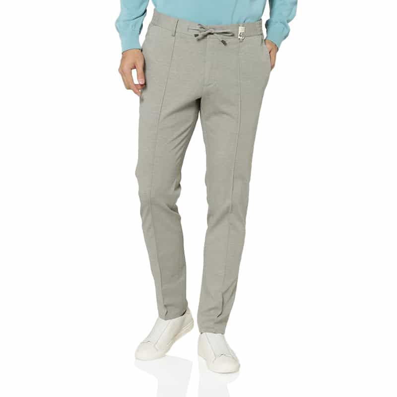 GIABSARCHIVIO GIABSARCHIVIO＜ジャブスアルキヴィオ＞ウォッシャブルジャージーパンツ "MASACCIO" LIGHT GRAY