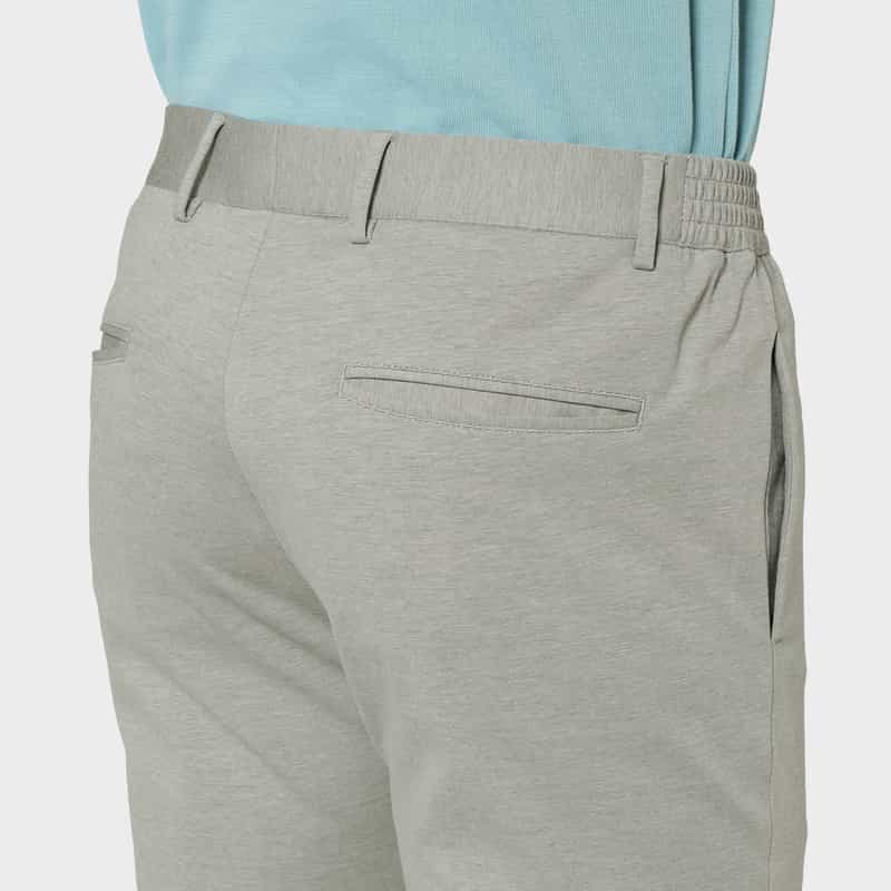 GIABSARCHIVIO GIABSARCHIVIO＜ジャブスアルキヴィオ＞ウォッシャブルジャージーパンツ "MASACCIO" LIGHT GRAY