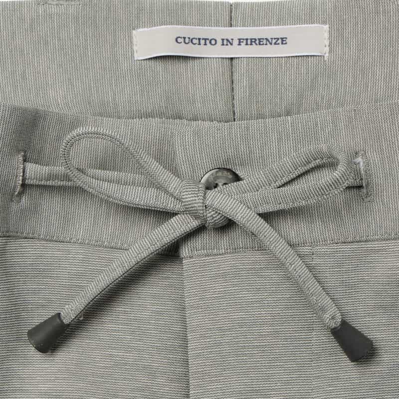 GIABSARCHIVIO GIABSARCHIVIO＜ジャブスアルキヴィオ＞ウォッシャブルジャージーパンツ "MASACCIO" LIGHT GRAY