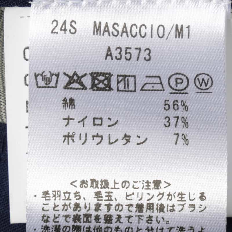 GIABSARCHIVIO GIABSARCHIVIO＜ジャブスアルキヴィオ＞ウォッシャブルジャージーパンツ "MASACCIO" LIGHT GRAY