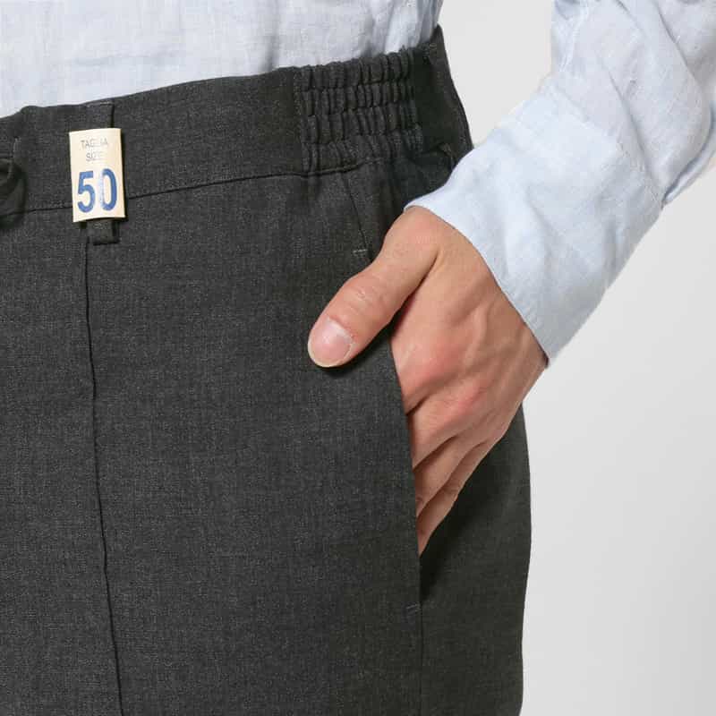 GIABSARCHIVIO GIABSARCHIVIO＜ジャブスアルキヴィオ＞ カジュアルパンツ"MASACCIO" DARK GRAY