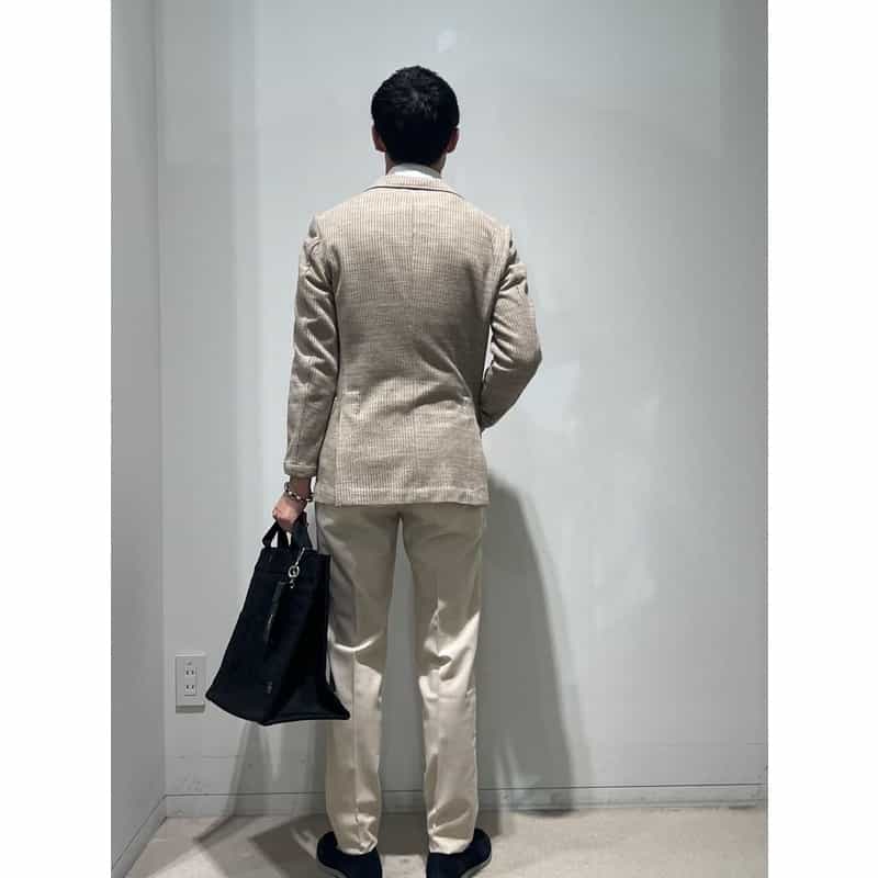 GIABSARCHIVIO GIABSARCHIVIO＜ジャブスアルキヴィオ＞スラックスパンツ “MASACCIO" IVORY