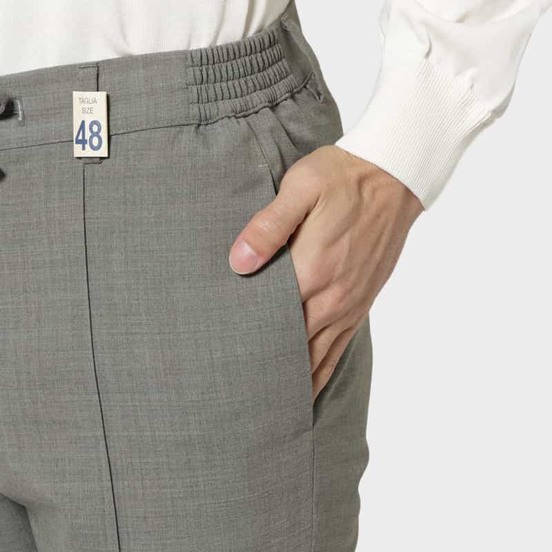 GIABSARCHIVIO GIABSARCHIVIO＜ジャブスアルキヴィオ＞スラックスパンツ “MASACCIO" GRAY