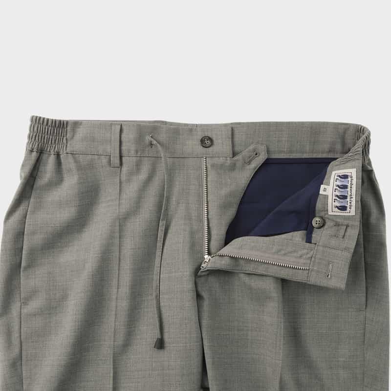 GIABSARCHIVIO GIABSARCHIVIO＜ジャブスアルキヴィオ＞スラックスパンツ “MASACCIO" GRAY