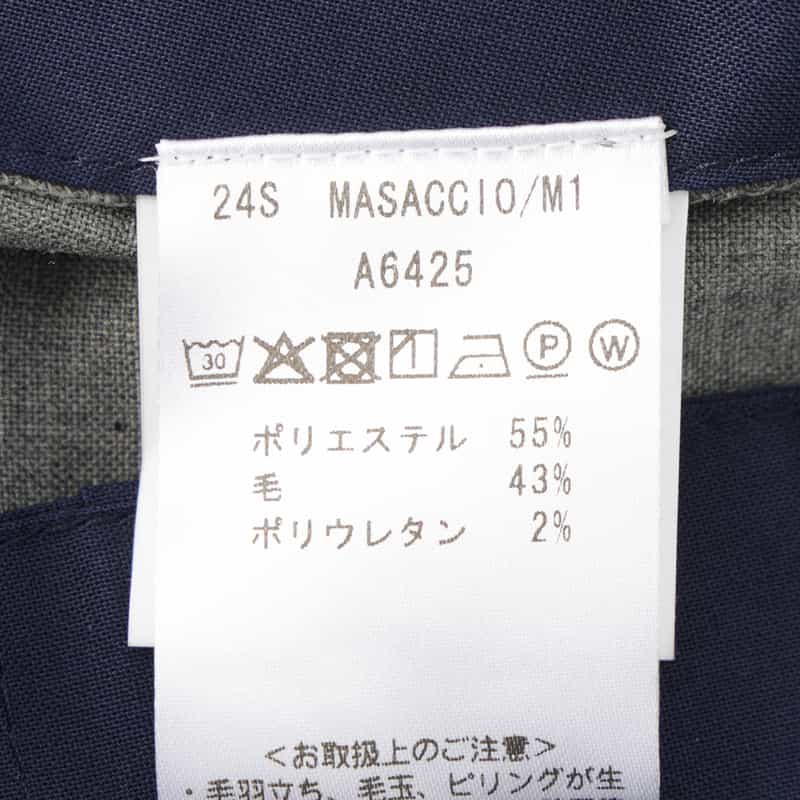 GIABSARCHIVIO GIABSARCHIVIO＜ジャブスアルキヴィオ＞スラックスパンツ “MASACCIO" GRAY