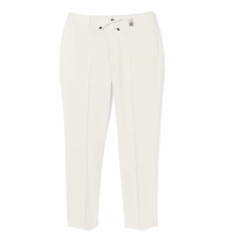 GIABSARCHIVIO GIABSARCHIVIO＜ジャブスアルキヴィオ＞ウォッシャブルジャージーパンツ "MASACCIO" WHITE