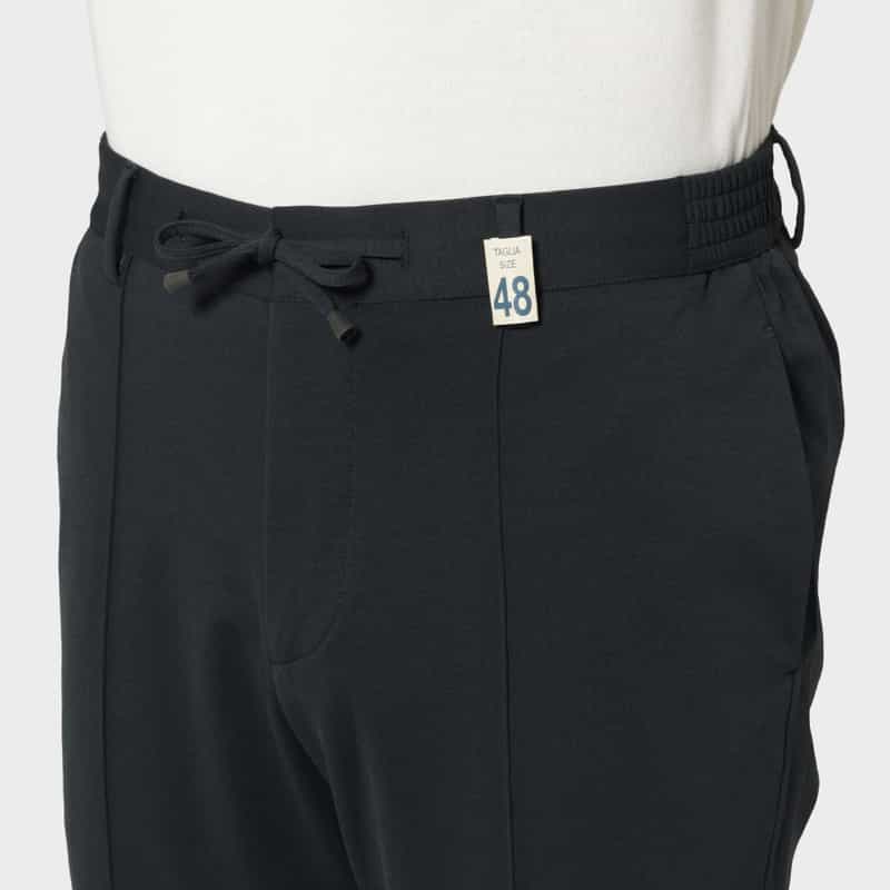 GIABSARCHIVIO GIABSARCHIVIO＜ジャブスアルキヴィオ＞ウォッシャブルジャージーパンツ "MASACCIO" NAVY