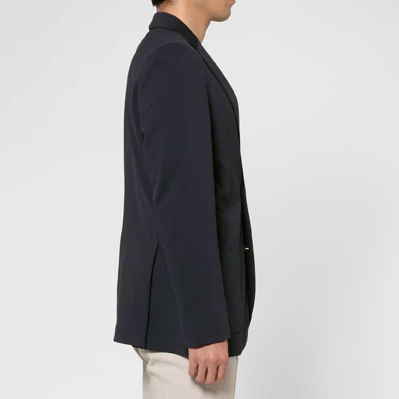 GIABSARCHIVIO GIABSARCHIVIO＜ジャブスアルキヴィオ＞ ウォッシャブル ジャージージャケット"STROZZI" NAVY