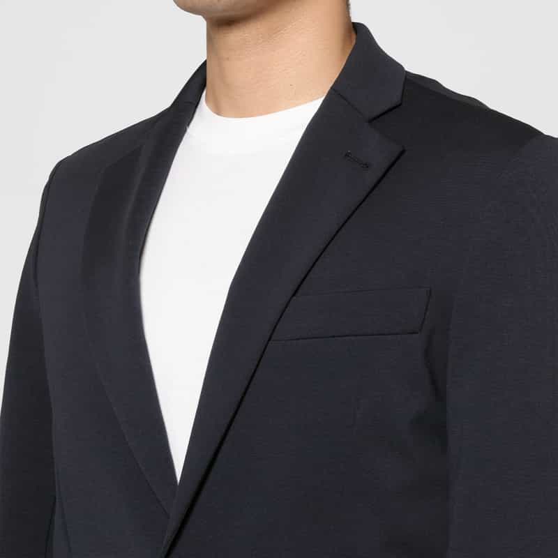 GIABSARCHIVIO GIABSARCHIVIO＜ジャブスアルキヴィオ＞ ウォッシャブル ジャージージャケット"STROZZI" NAVY