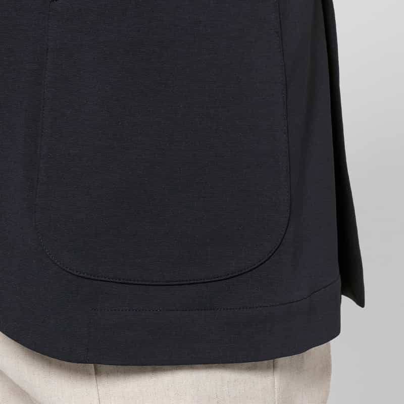 GIABSARCHIVIO GIABSARCHIVIO＜ジャブスアルキヴィオ＞ ウォッシャブル ジャージージャケット"STROZZI" NAVY