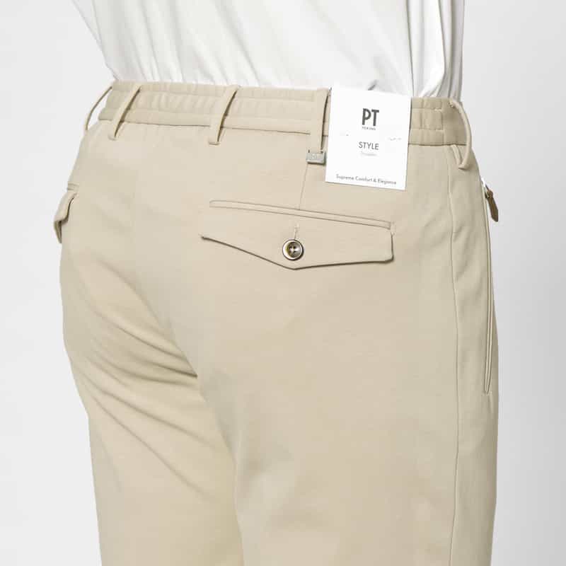 PT TORINO PT TORINO＜ピーティー トリノ＞ ジャージーパンツ"Traveller" BEIGE