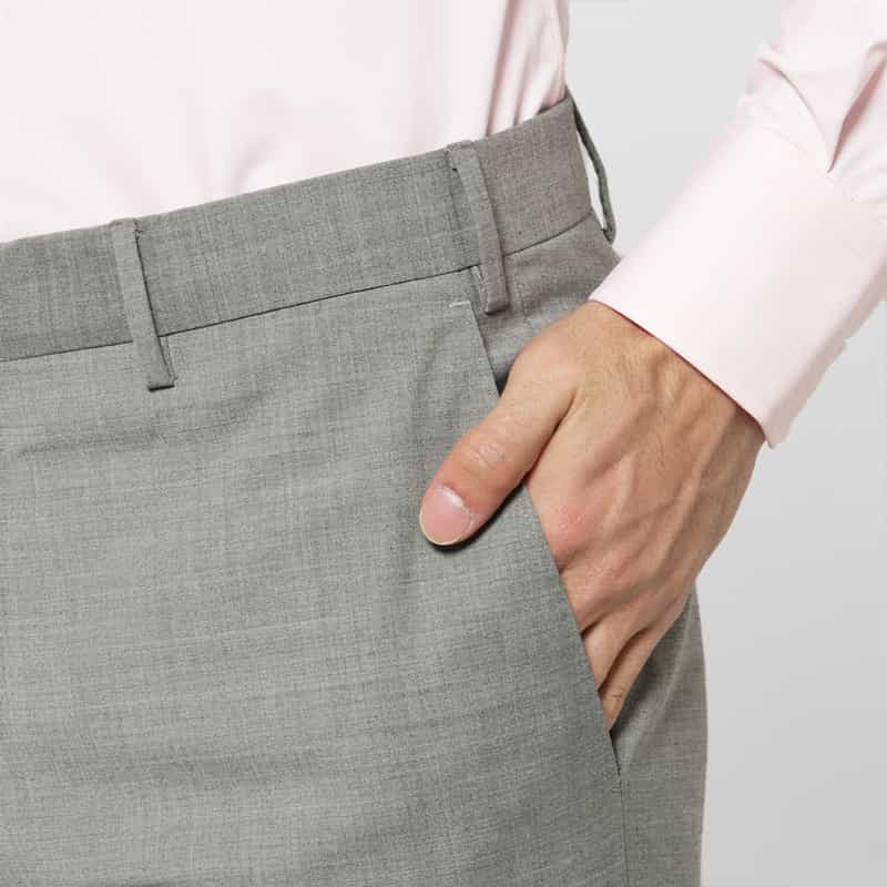 PT TORINO PT TORINO＜ピーティー トリノ＞ テーパードパンツ"SLIM" LIGHT GRAY