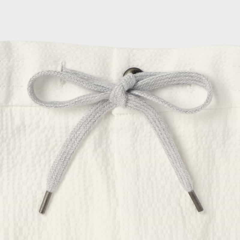 PT TORINO PT TORINO＜ピーティー トリノ＞ シアサッカー素材ストレッチパンツ"JOGGER" WHITE