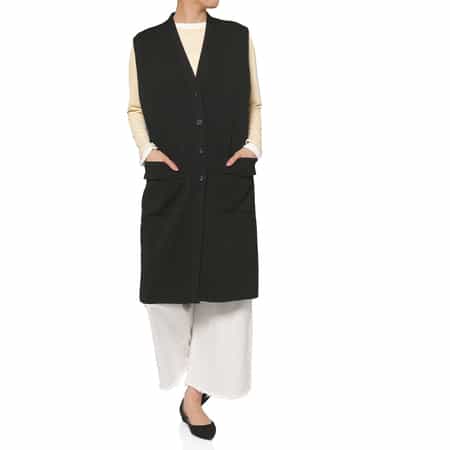 ロングニットジレ